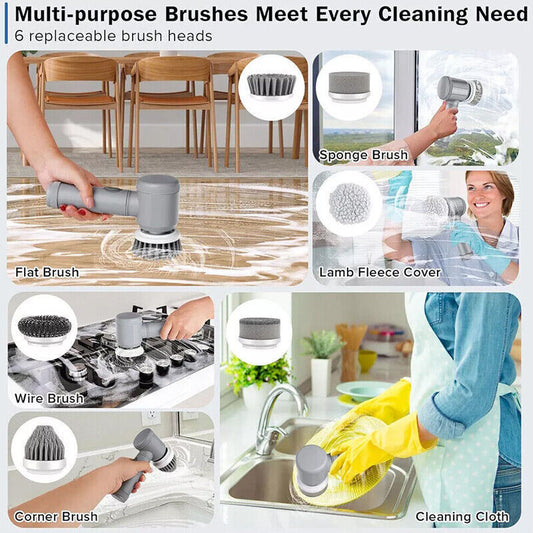 LuxeSpin Cordless Electric Scrubber